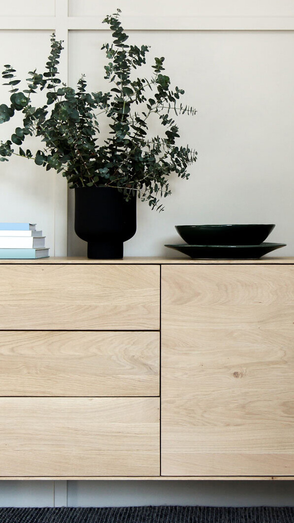 Wabi-Sabi: ein ästhetischer Wohntrend aus Fernost Kommode im Wabi-Sabi Stil